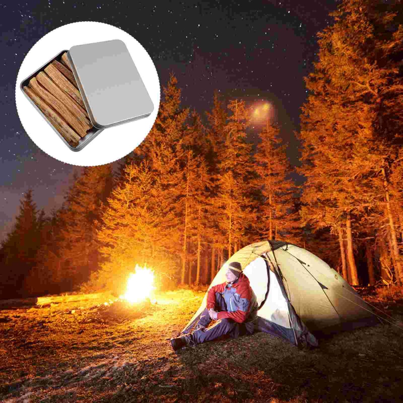 Premium Portable Fire Starter Strips Camping Firewood & Campfire Accessories