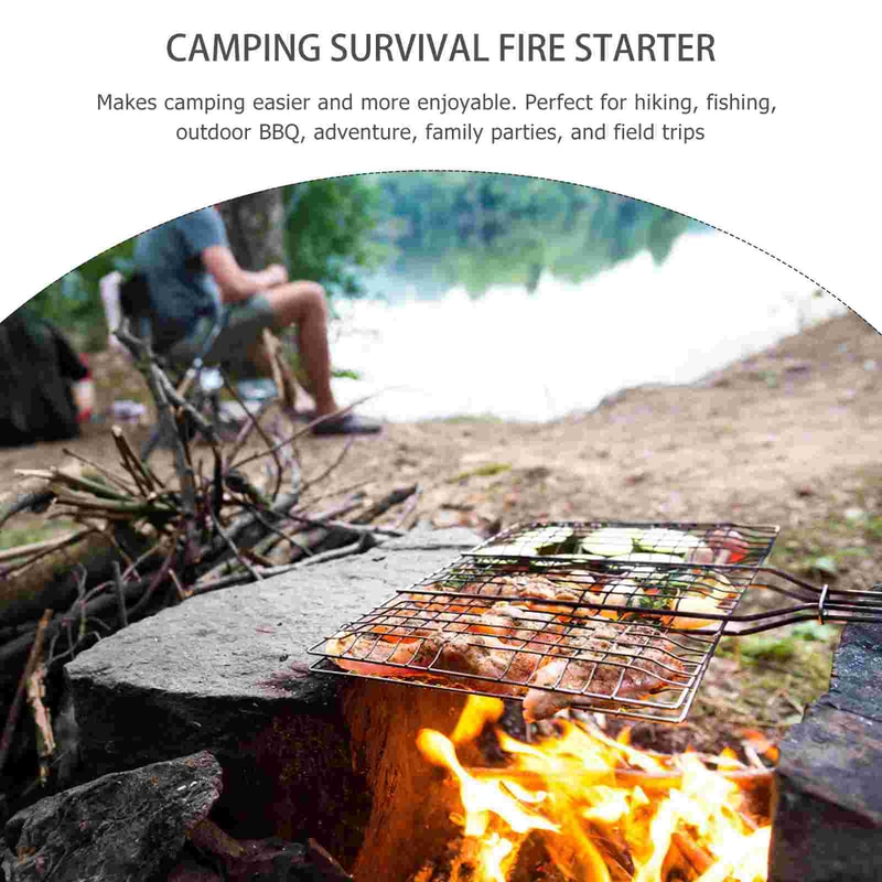 Premium Portable Fire Starter Strips Camping Firewood & Campfire Accessories