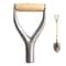 Heavy Duty Grip Shovel Handle Replacement Strong Steel Shovel Handle with Wood Grip for Garden Snow & Digging Tools