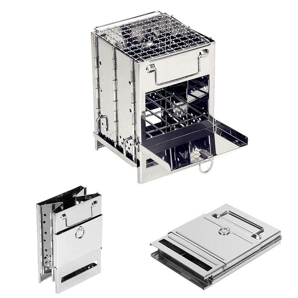 Compact Camping Wood Burning Stove Portable Wood Stove & Rocket Stove for Backpacking