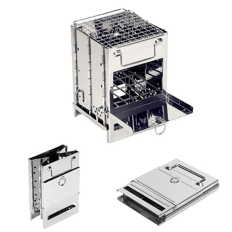 Compact Camping Wood Burning Stove Portable Wood Stove & Rocket Stove for Backpacking