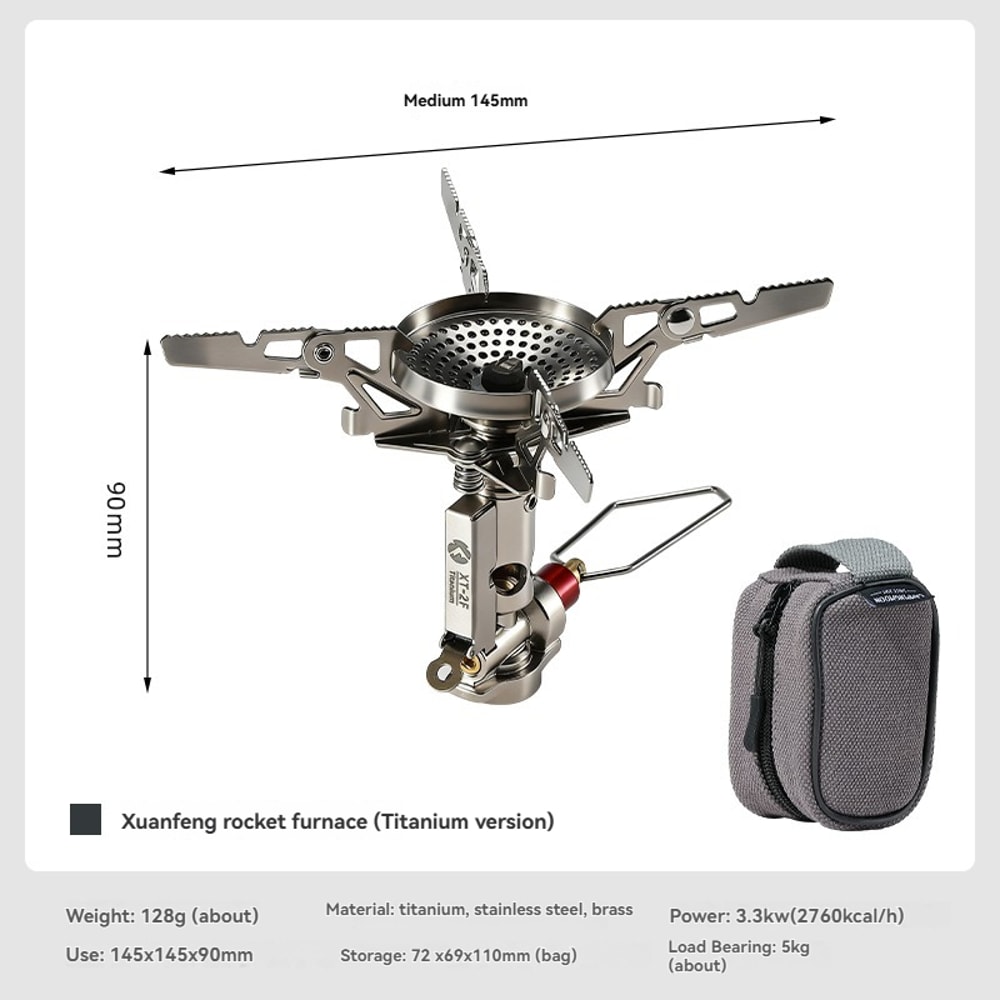 Mini Rocket Portable Camping Stove for Outdoor Cooking