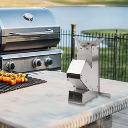 compact foldable camping stove stainless steel portable wood stove for hiking & outdoor cooking