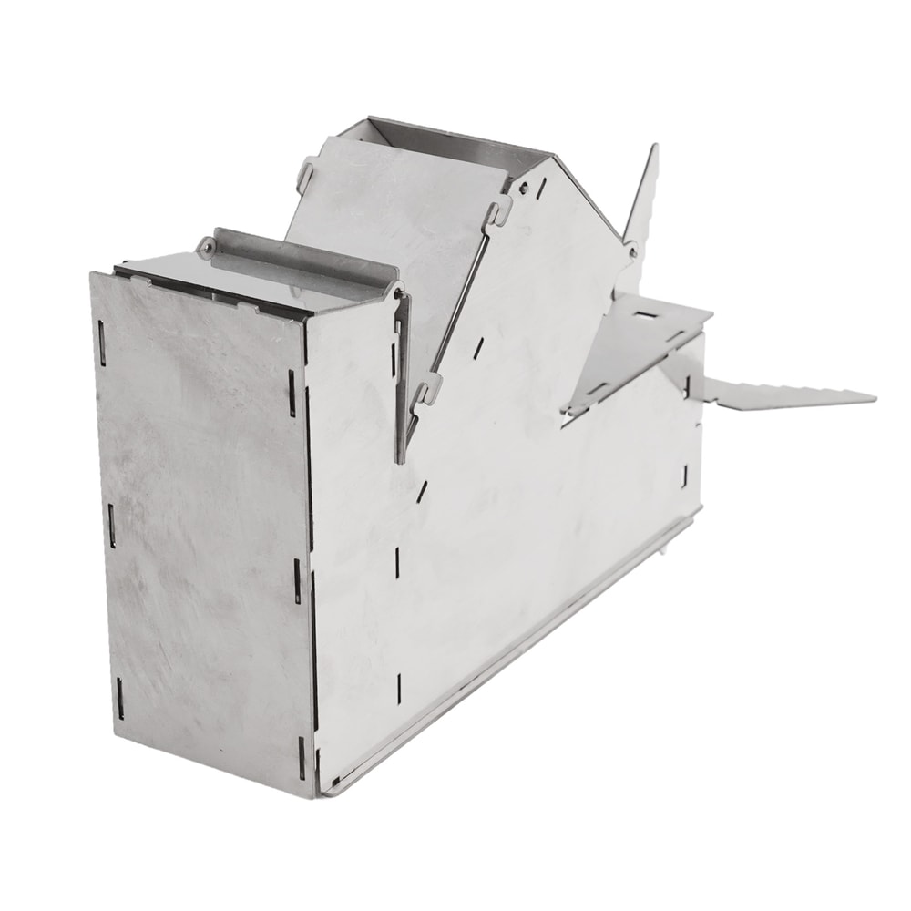 Compact Foldable Camping Stove Stainless Steel Portable Wood Stove for Hiking & Outdoor Cooking