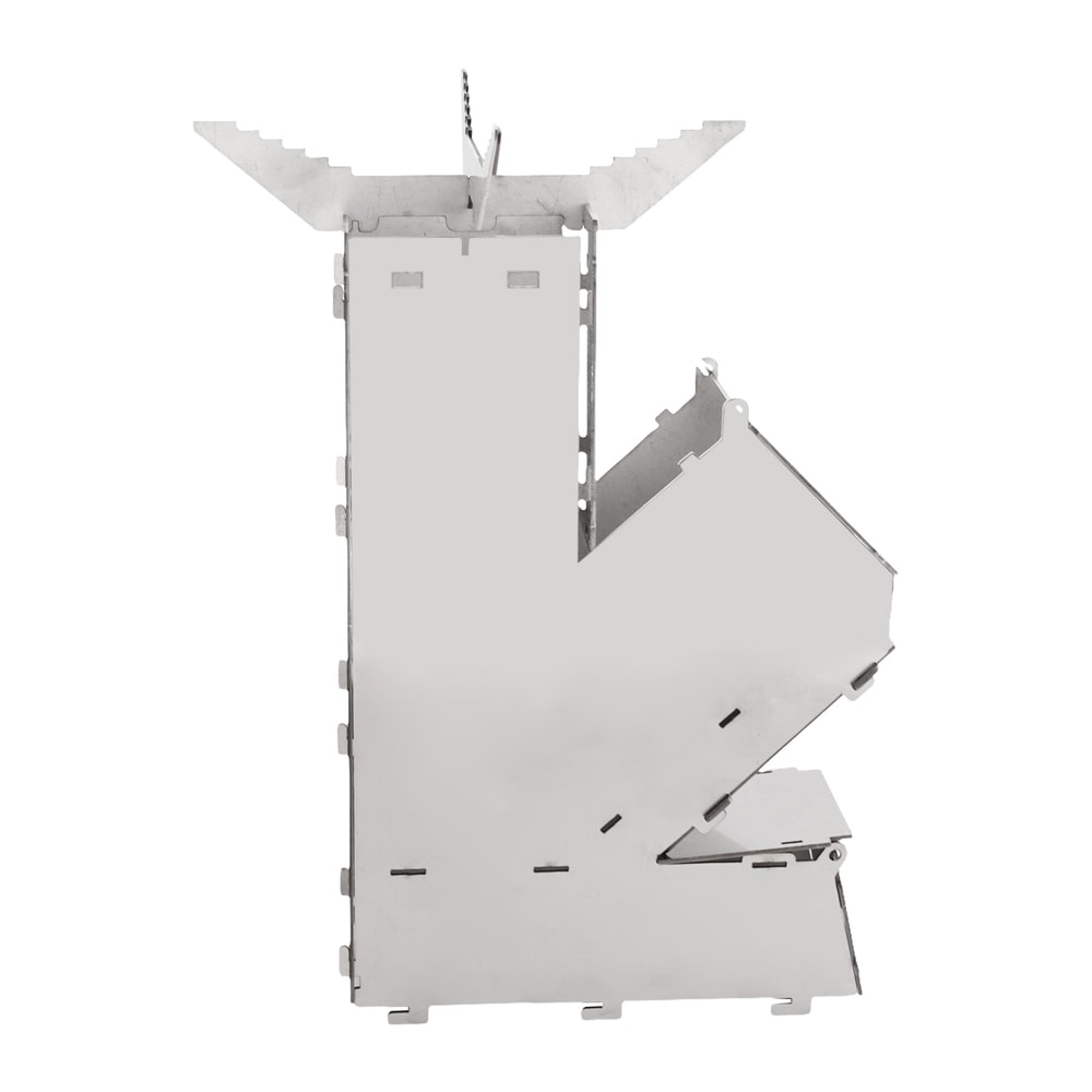 Compact Foldable Camping Stove Stainless Steel Portable Wood Stove for Hiking & Outdoor Cooking