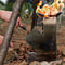 Portable Camping Stove Stainless Steel Rocket Wood Burner for Outdoor BBQ