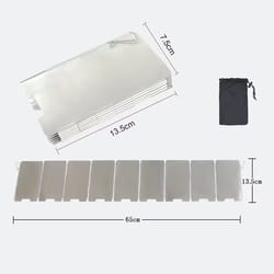 foldable plate outdoor stove wind shield for camping & gas cookers