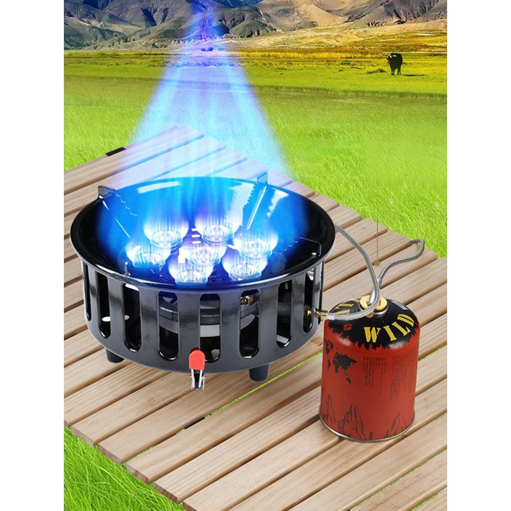 High Power Portable Camping Stove With Windproof Electronic Ignition 2