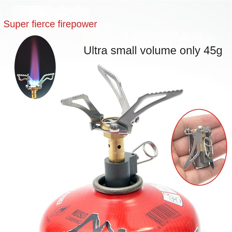 Compact Outdoor Gas Stove Portable Camping Stove & Mini Folding Burner for Picnics