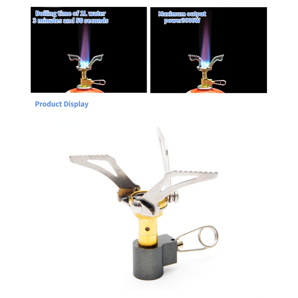 Compact Outdoor Gas Stove Portable Camping Stove & Mini Folding Burner for Picnics