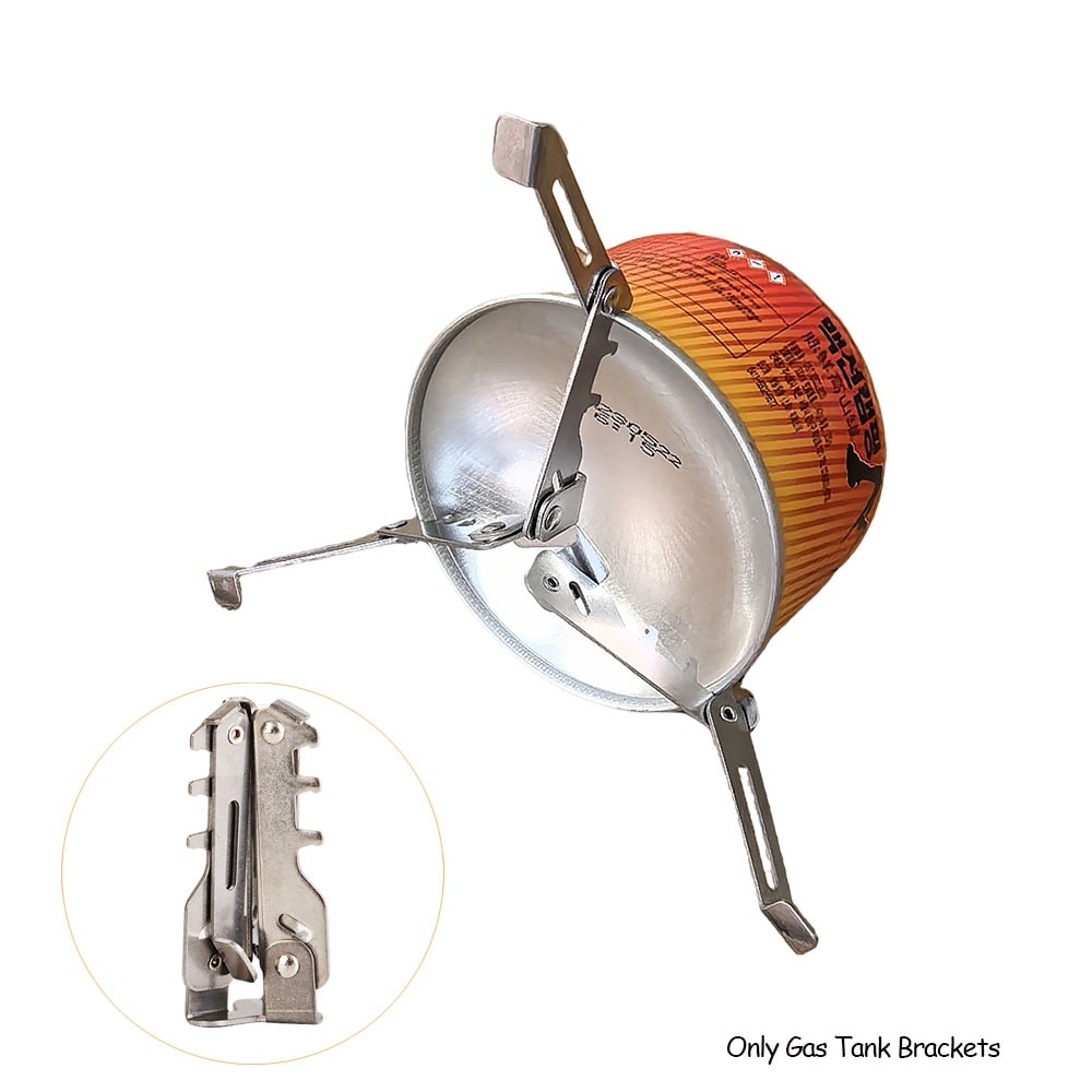 Portable Foldable Camping Gas Canister Stand & Portable Gas Tank Bracket Stable Outdoor Stove Support Tripod