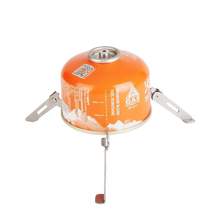 Portable Foldable Camping Gas Canister Stand & Portable Gas Tank Bracket Stable Outdoor Stove Support Tripod