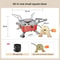 Foldable Portable Camping Stove Windproof Gas Burner for Hiking & Picnic