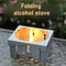 Portable Mini Camping Stove Windproof Foldable Alcohol Burner