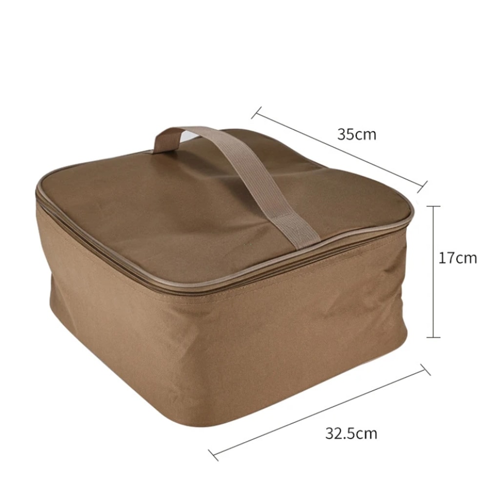 Portable Camping Stove Storage Bag Durable Outdoor Cookware Gas Tank Organizer Case 4