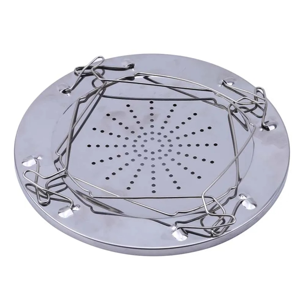 Portable Camping Toaster Grill Folding Stainless Steel Campfire Bread Rack