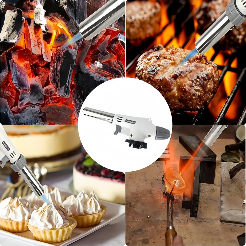 Portable Butane Gas Torch Flame Gun For BBQ Camping And Outdoor Cooking 4