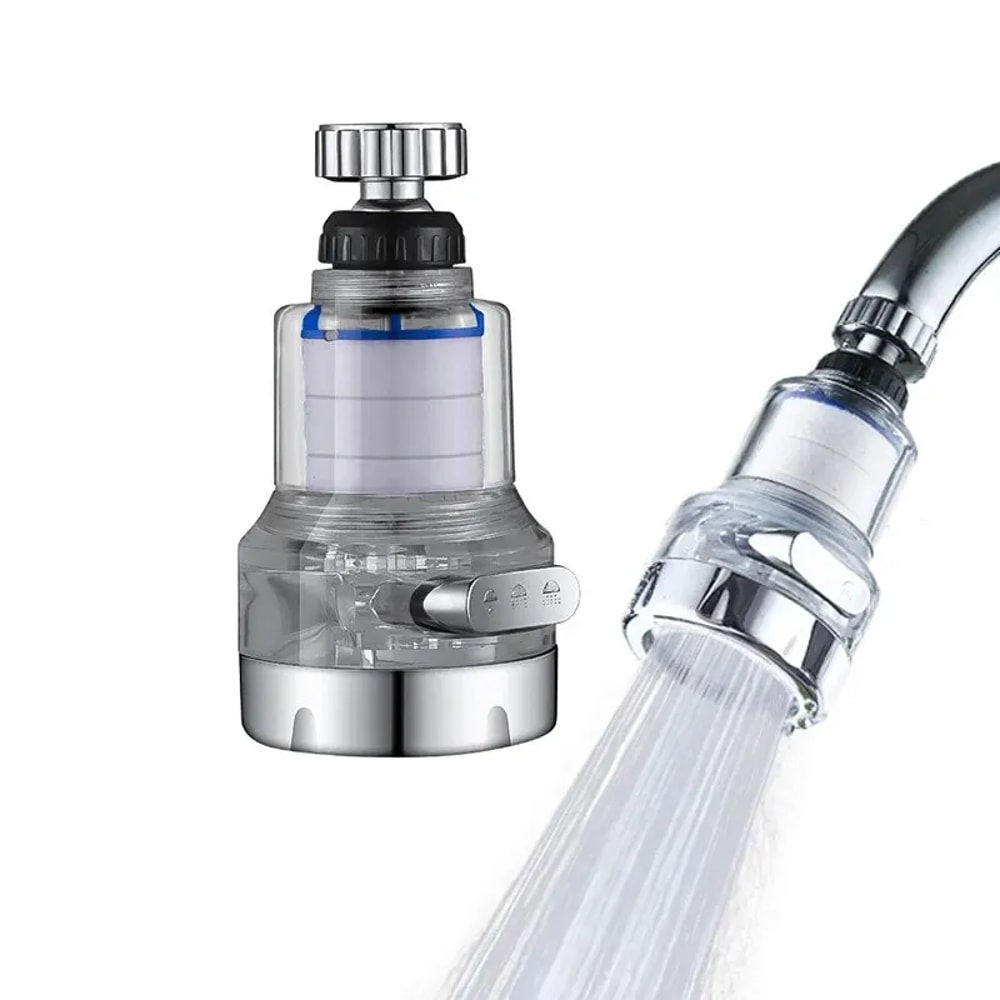 Rotating Faucet Filter High Density Tap Water Filter For Kitchen And Bathroom 5