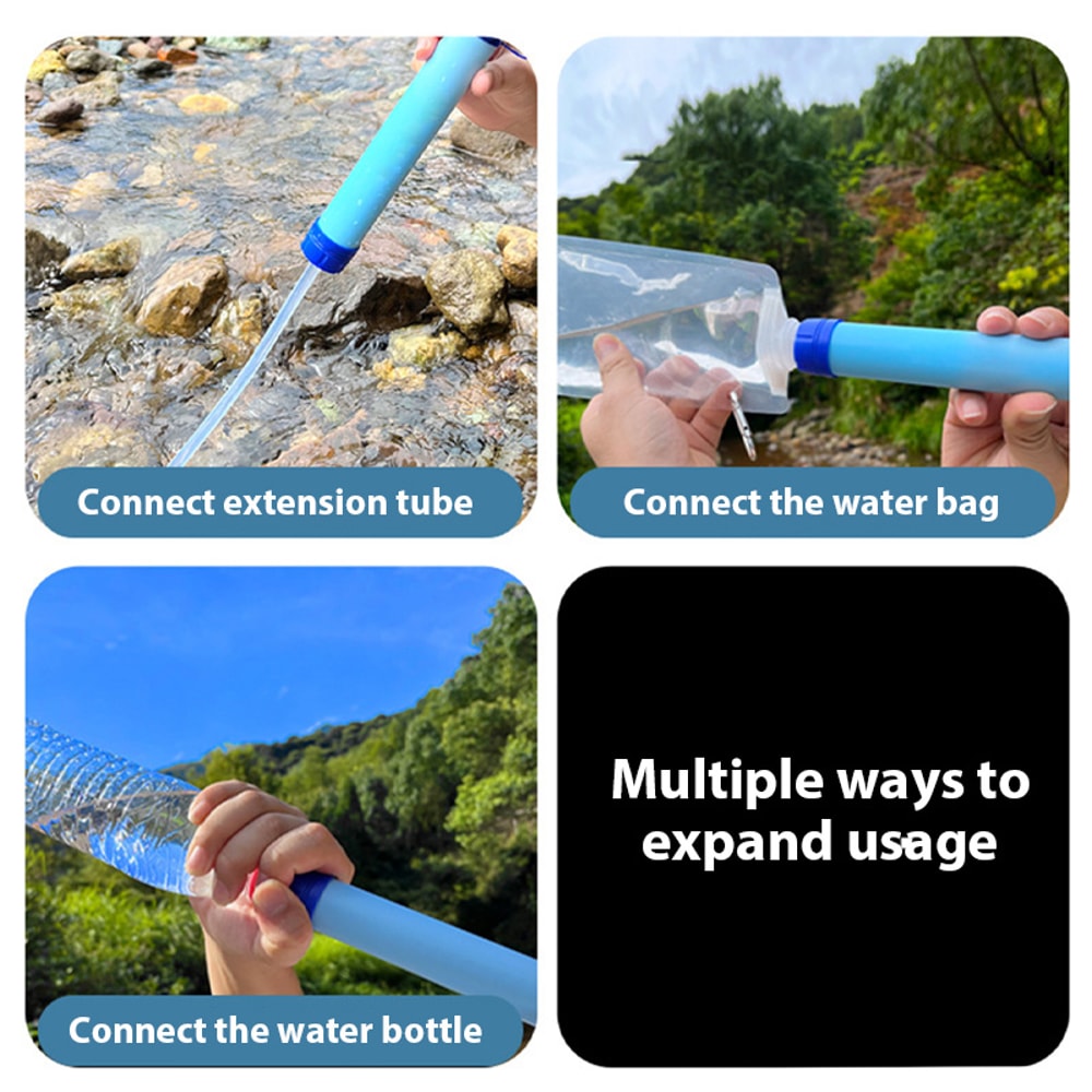 High Flow Portable Water Filter Straw For Camping Survival And Emergency Preparedness 1