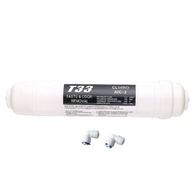 Inline Water Filter Pack Coconut Carbon Reverse Osmosis Cartridge