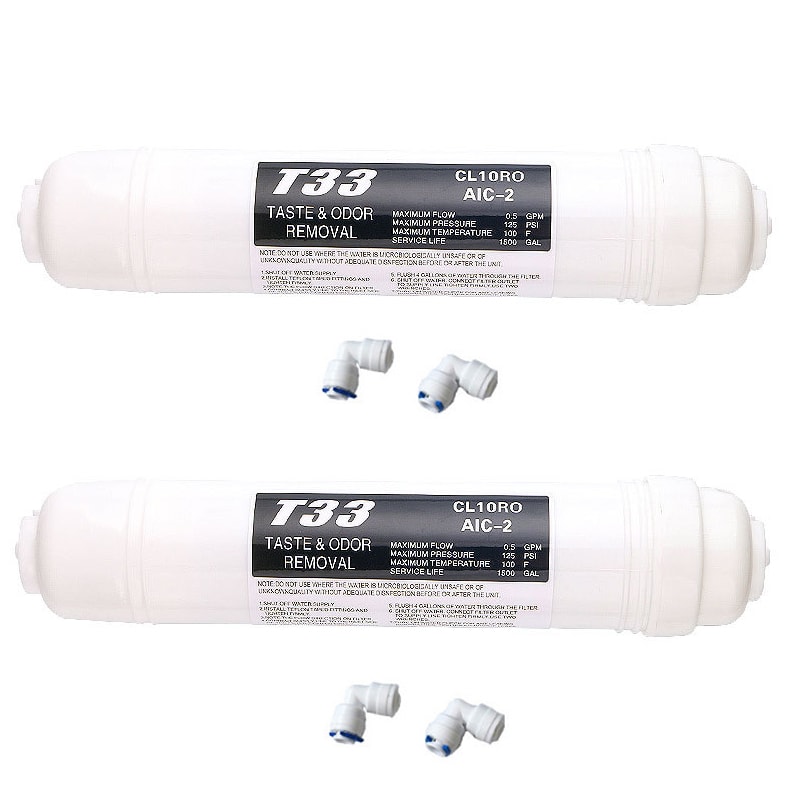 Inline Water Filter Pack Coconut Carbon Reverse Osmosis Cartridge
