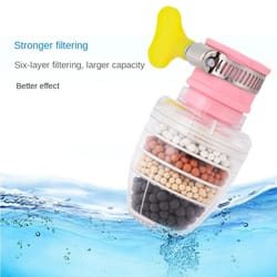 stage faucet water filter tap purifier with activated carbon & mineral stones