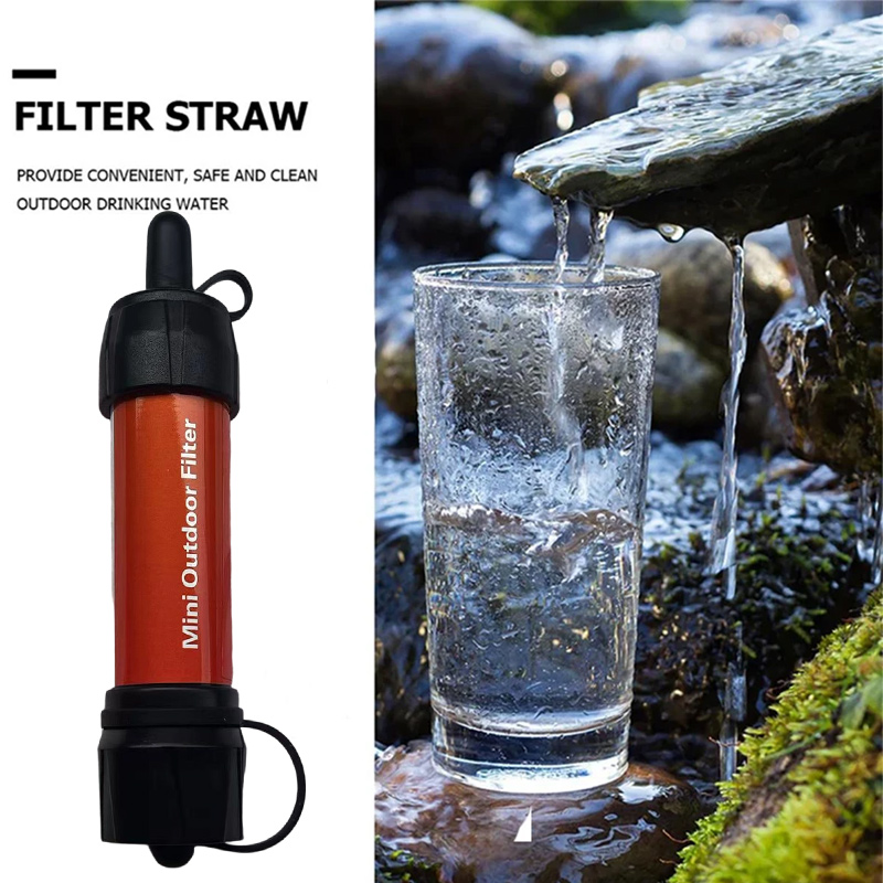 Portable Water Filter Straw For Hiking Emergency Survival Gear 1