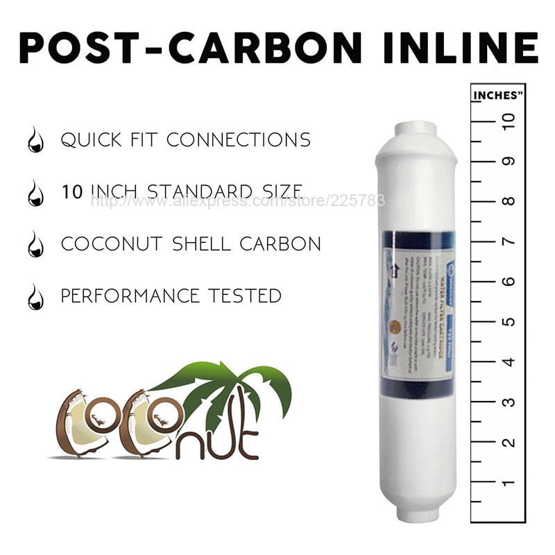 nline Coconut Carbon Water Filter for Reverse Osmosis System with Micron Filtration