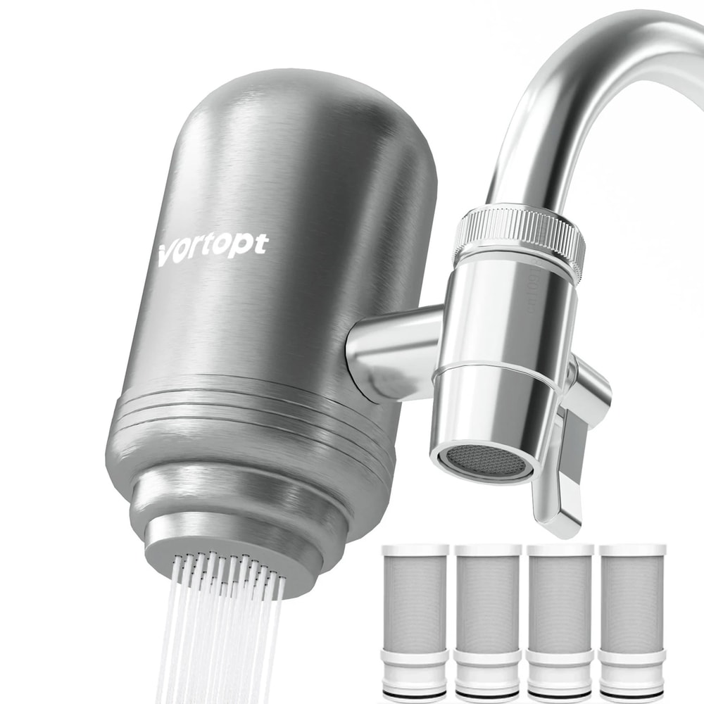Stainless Steel Faucet Water Filter Purifier for Clean Drinking Water