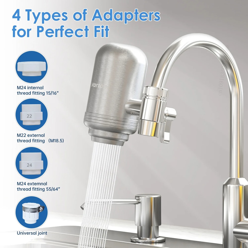 Stainless Steel Faucet Water Filter Purifier for Clean Drinking Water