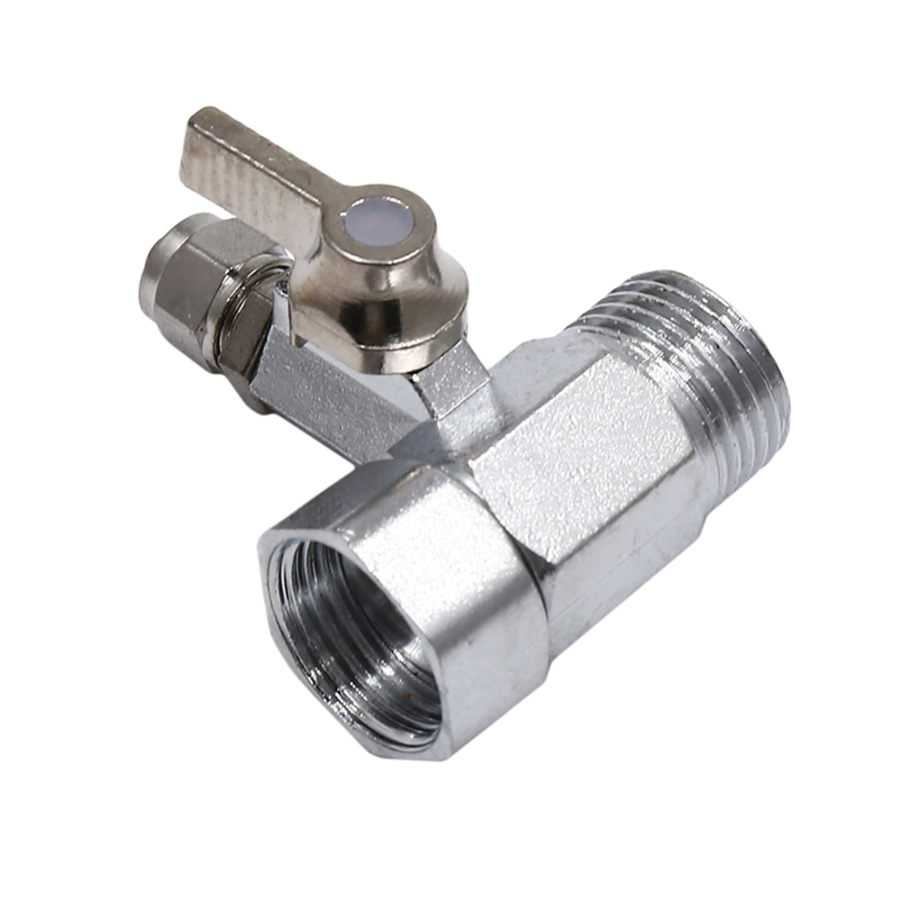 Universal Three Way Faucet Valve for Water Purifier and Filter Adapter