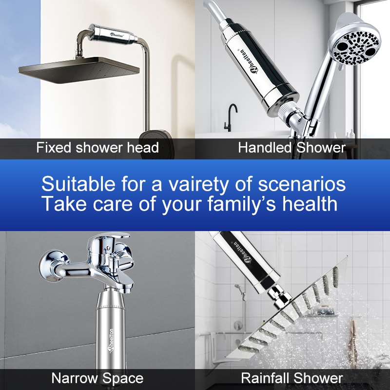 Wheelton Shower Filter for Hard Water Chlorine Removing Water Softener