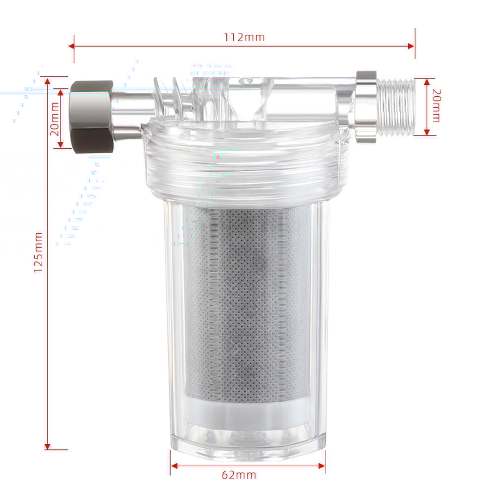 Universal Shower Filter with Activated Carbon Water Purifier for Bathroom and Kitchen