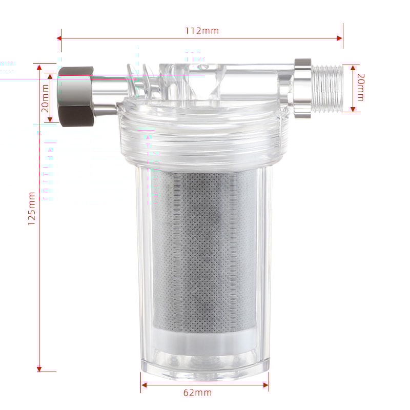 Universal Shower Filter with Activated Carbon Water Purifier for Bathroom and Kitchen