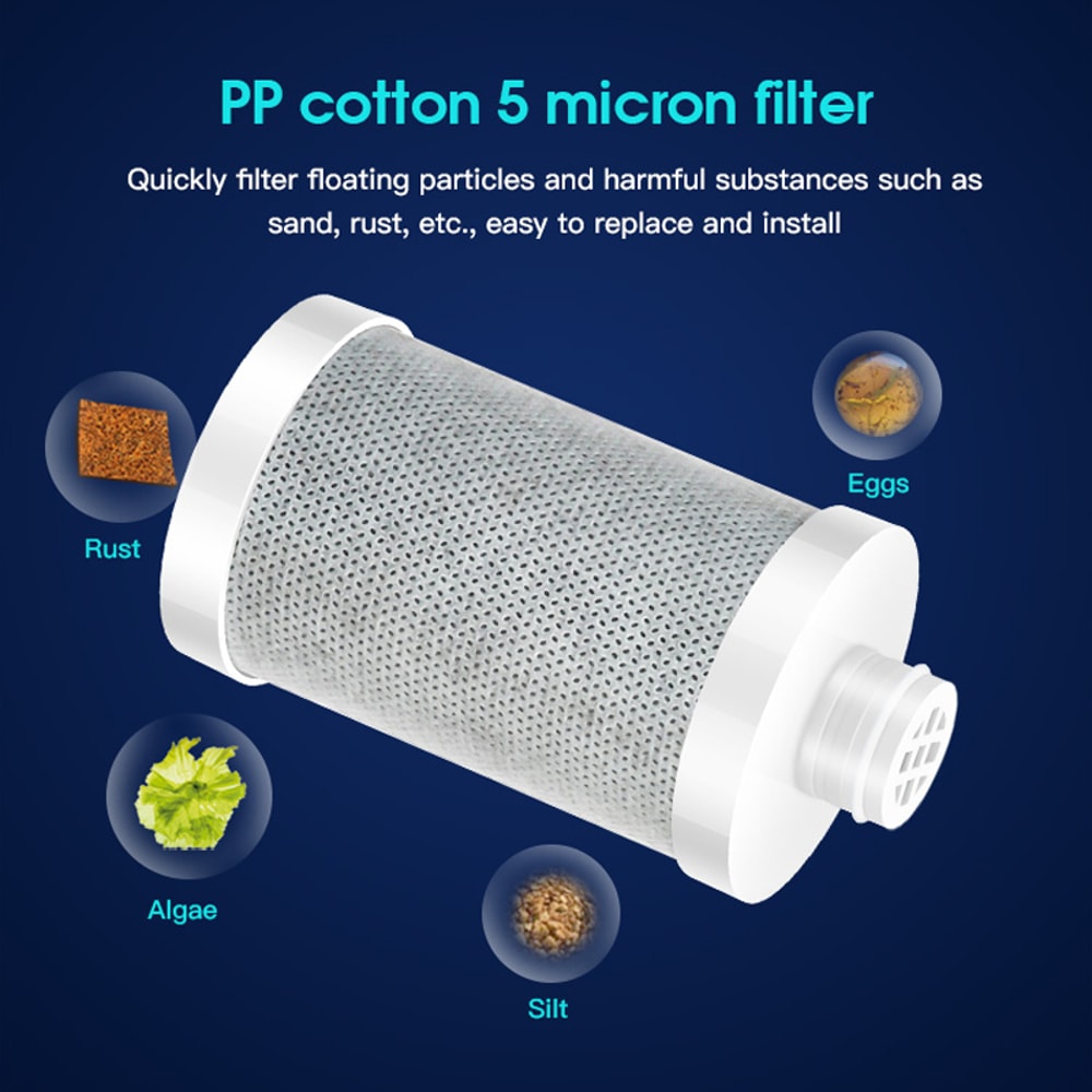 Universal Shower Filter with Activated Carbon Water Purifier for Bathroom and Kitchen