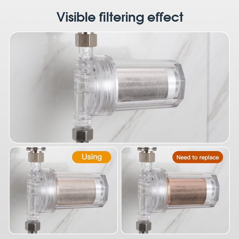 Universal Shower Filter with Activated Carbon Water Purifier for Bathroom and Kitchen