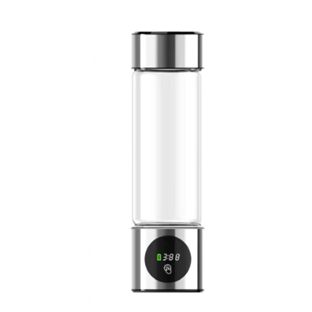 Portable Hydrogen Water Bottle Generator with Dual Chamber SPE PEM Ionizer & Smart Display