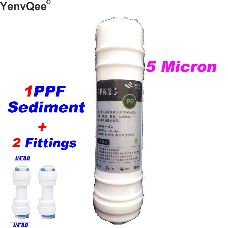 Micron Sediment Water Filter Cartridge for Reverse Osmosis and Aquarium Systems