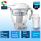 Alkaline Water Filter Pitcher with Long Life Cartridge for Clean pH Balanced Drinking Water