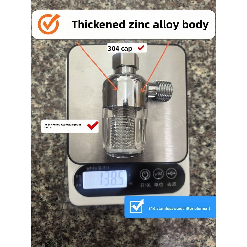 Stainless Steel Tap Water Filter Anti Scale Faucet Purifier For Clean Drinking Water 5