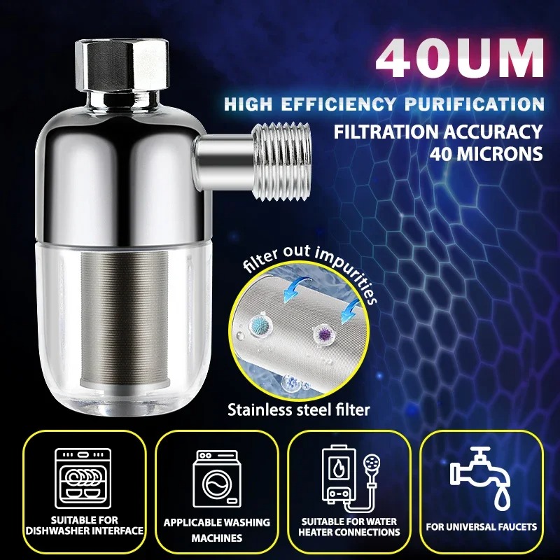 Universal Stainless Steel Tap Water Filter Anti Scale Faucet Protector 1