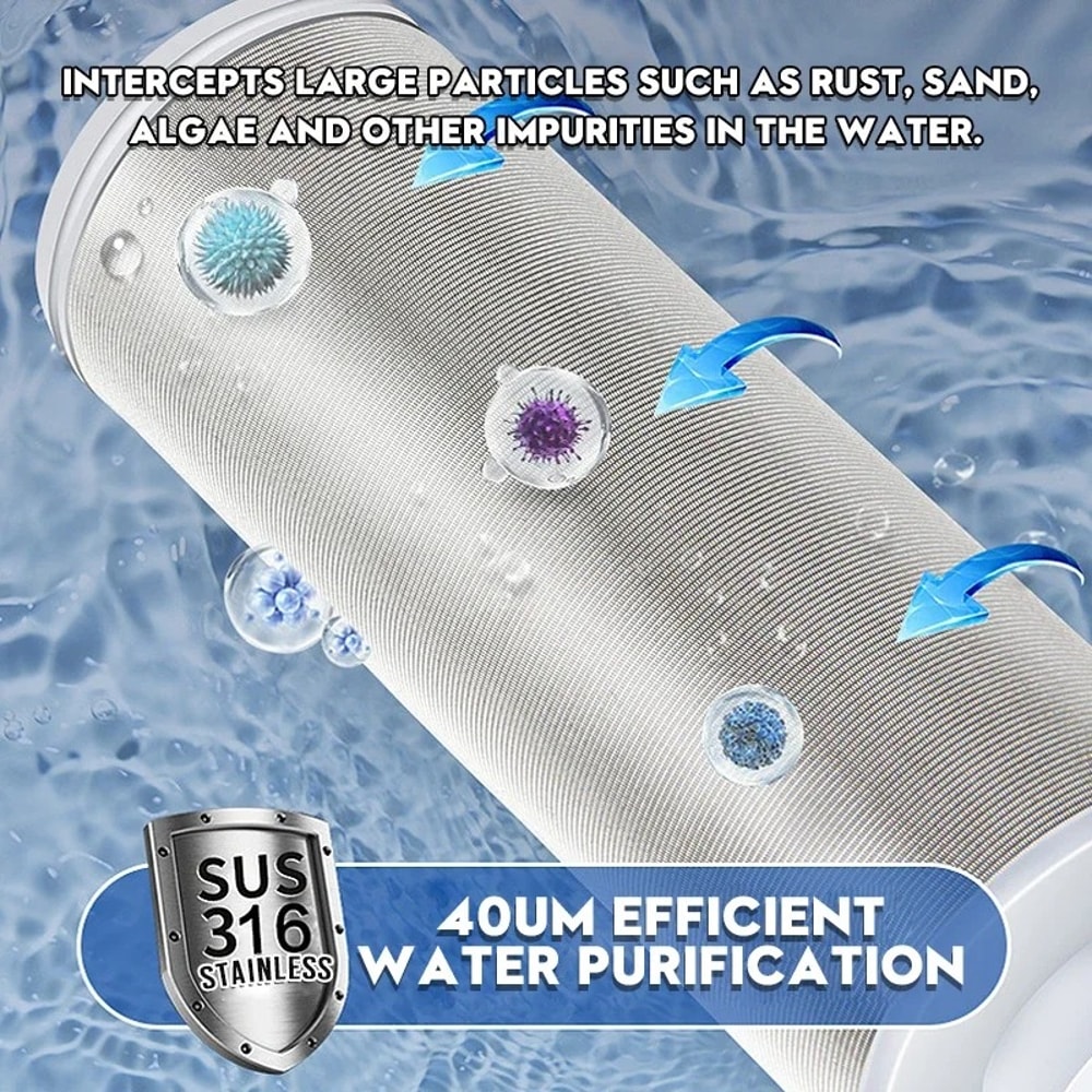 Universal Stainless Steel Tap Water Filter Anti Scale Faucet Protector 4