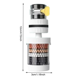 universal faucet water filter splash-proof aerator with layer purification for kitchen and bathroom