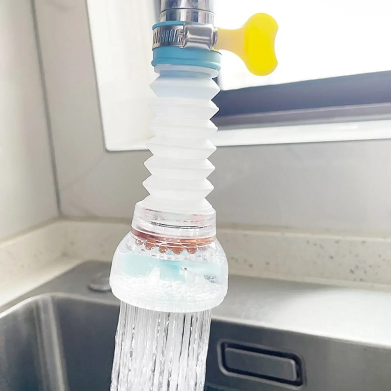 High Pressure Faucet Filter Nozzle with Rotation Water Purifier for Kitchen Sink