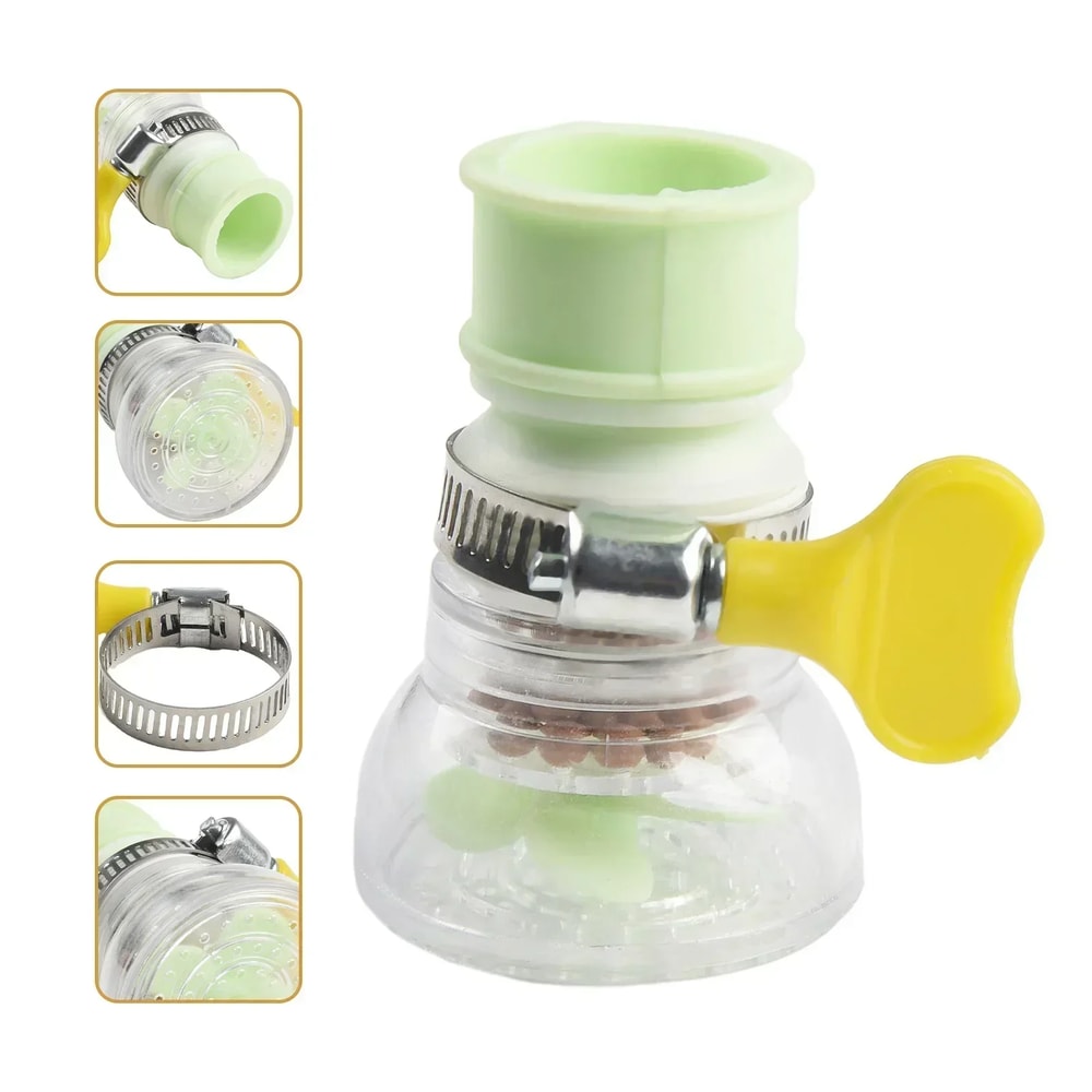 High Pressure Faucet Filter Nozzle with Rotation Water Purifier for Kitchen Sink