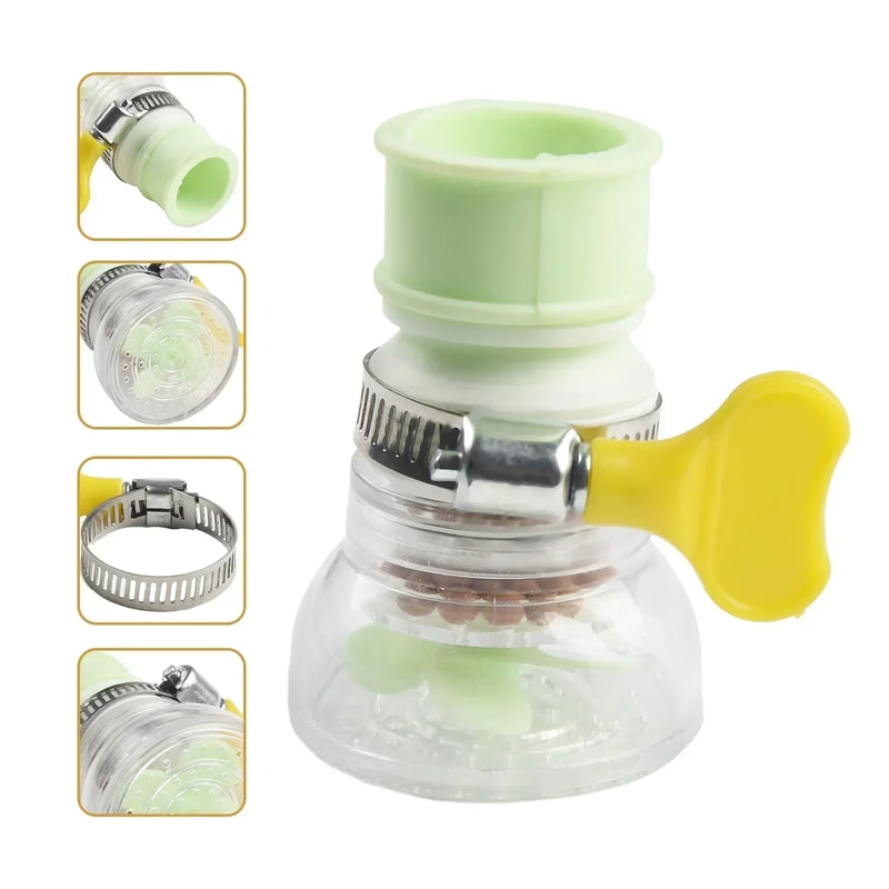 High Pressure Faucet Filter Nozzle with Rotation Water Purifier for Kitchen Sink