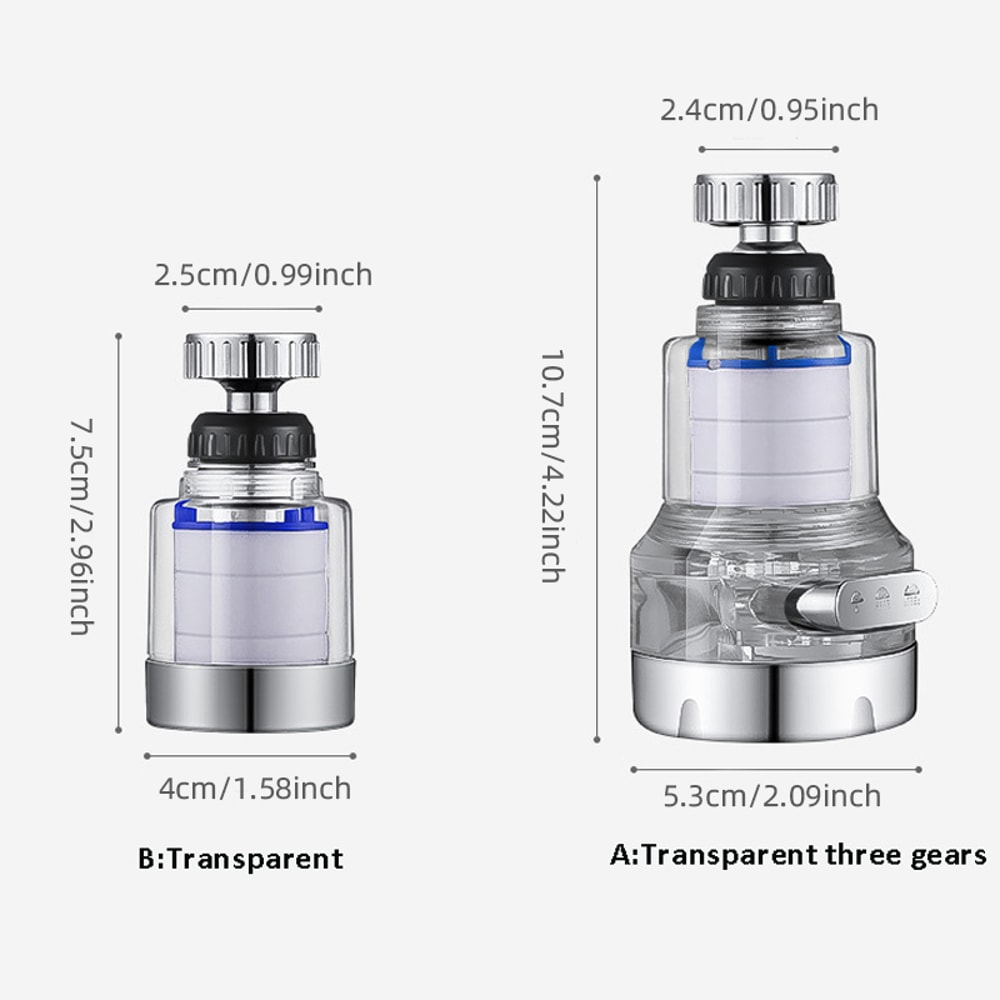 Rotating Tap Filter Faucet Water Filter Kitchen Water Purifier 4