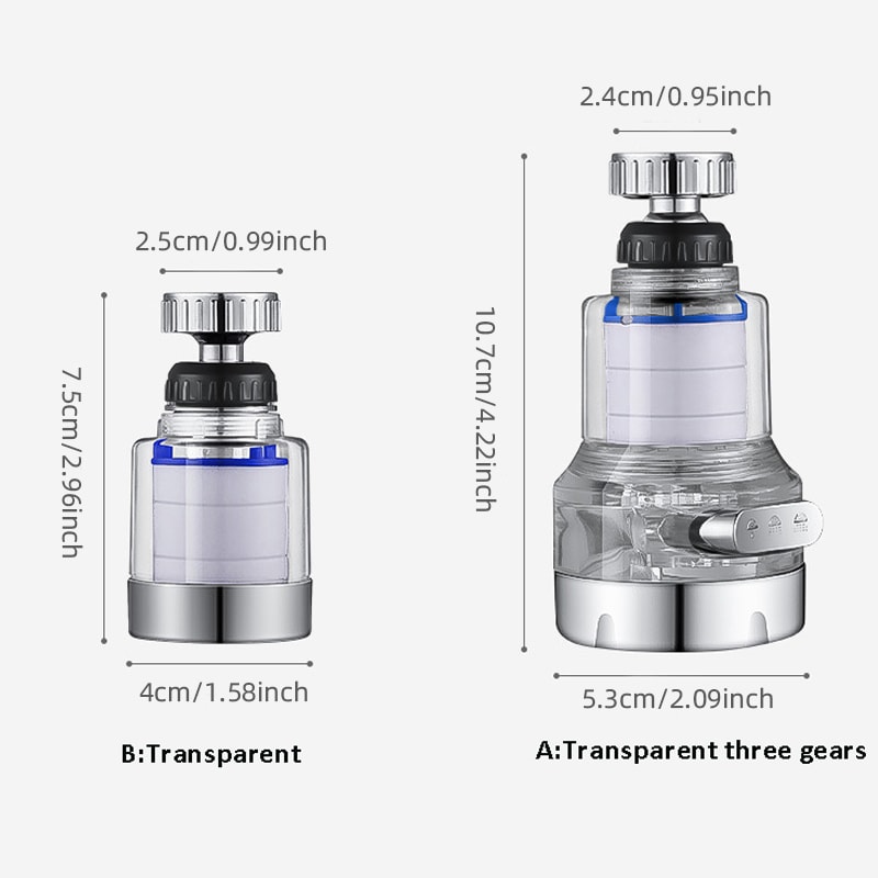 Rotating Tap Filter Faucet Water Filter Kitchen Water Purifier 4