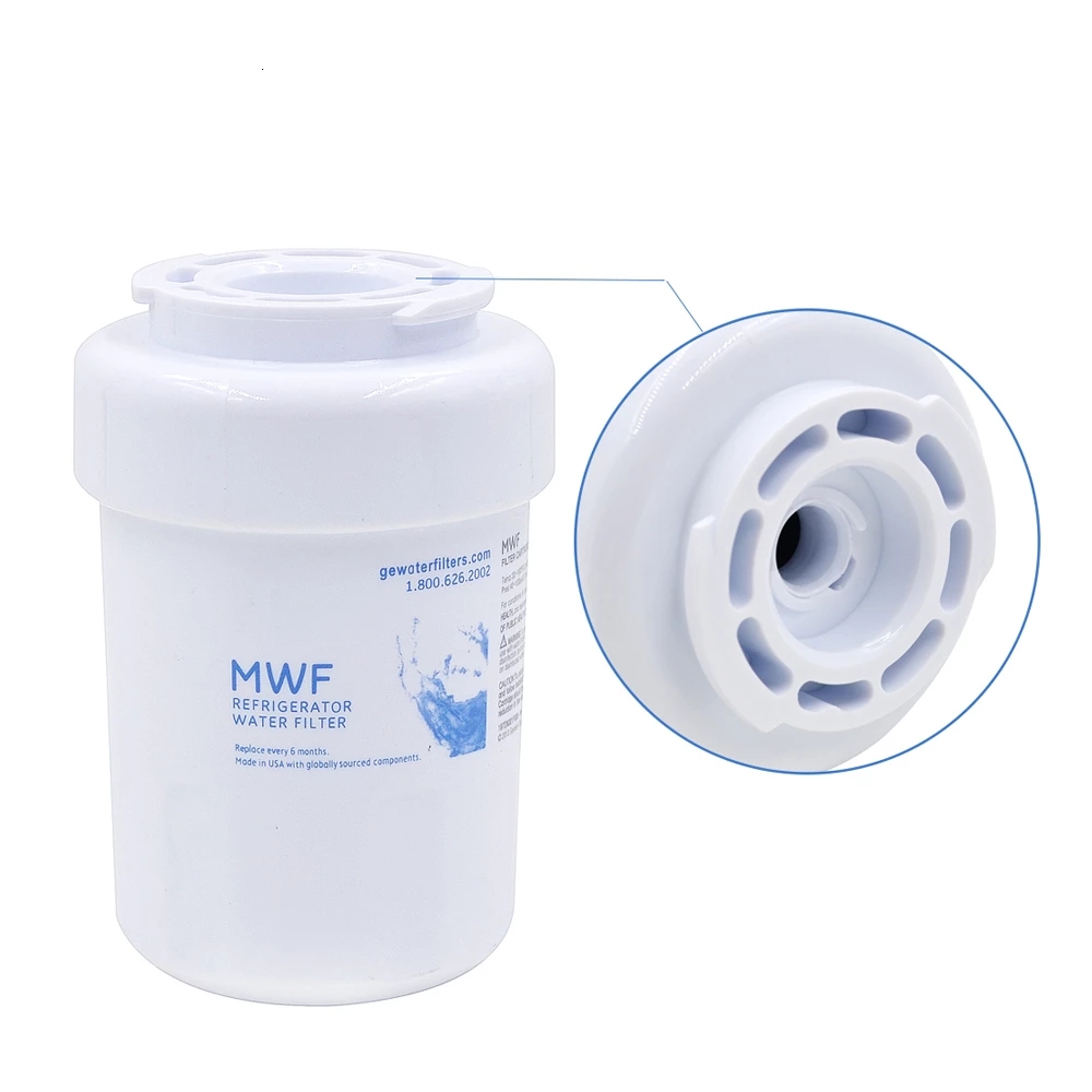 GE MWF Refrigerator Water Filter Replacement Cartridge for Clean Safe Drinking Water
