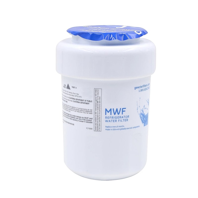 GE MWF Refrigerator Water Filter Replacement Cartridge for Clean Safe Drinking Water